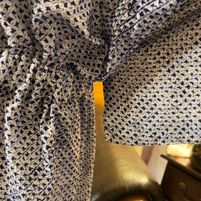 和洋折衷 有松絞り浴衣 リメイク ワンピース ドレス夏帯サッシュベルト  