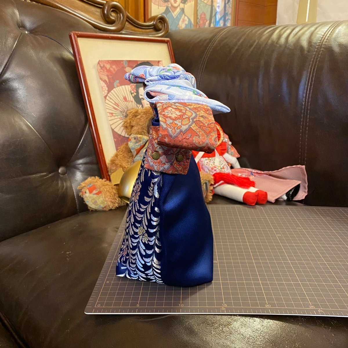 名古屋帯and着物リメイク ショルダーバッグ｜和洋折衷 クラシカル