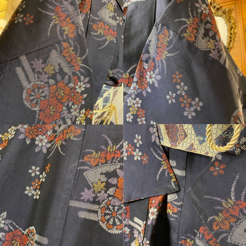 和洋折衷 レトロ 古着 アンサンブル 村山大島紬 着物 和 モダン