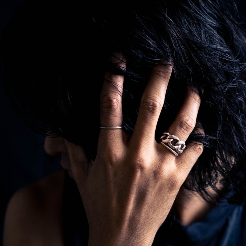 アクセサリー GARNI Curb Chain Ring - L アクセサリー GARNI Curb Chain Ring - L Curb Chain Ring - L