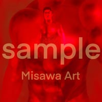 三澤アート　素の自分　RED(SANADAサイン入り)