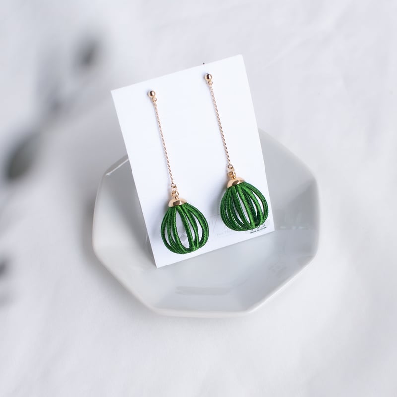 メルクストーリア ぶらさがり緑精 イヤリング メルクストーリア