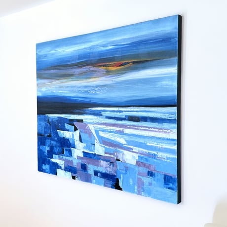 バリアート モダンブルー 120×100(cm)