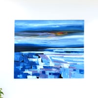 バリアート モダンブルー 120×100(cm)