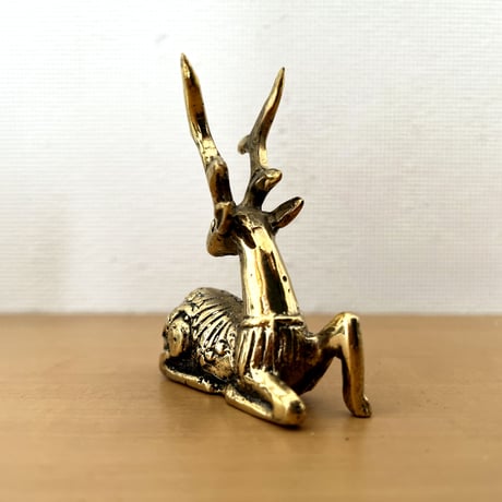 クリスマス トナカイのオブジェ ゴールド