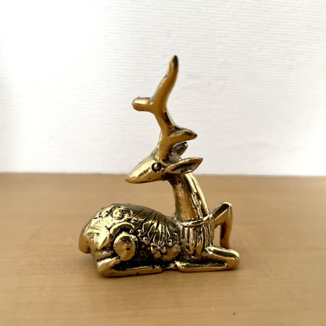 クリスマス トナカイのオブジェ ゴールド
