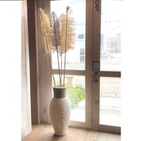 テラコッタフラワーベース　リーフL