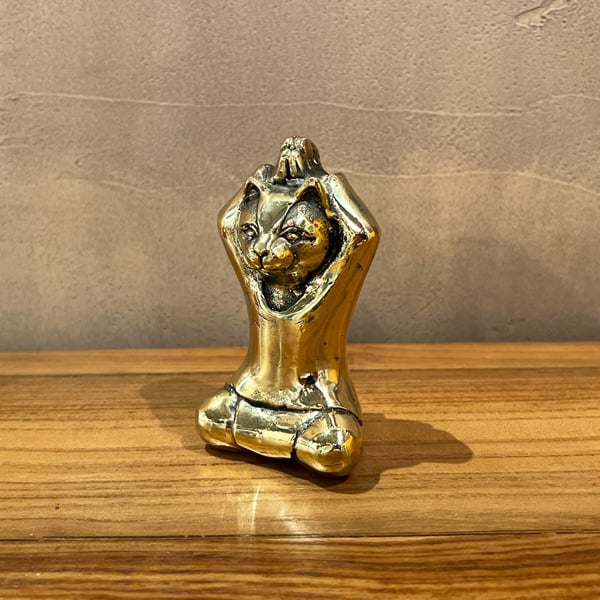 ヨガにゃんこ ヨガ猫 YOGA CAT オブジェ | インテリアショップPasar