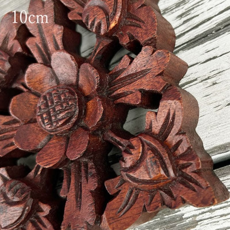 ウッドレリーフ BUNGA N バリ島 木彫りパネル | インテリアショップPasar