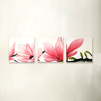 Pink Flower 40×40　3枚セット