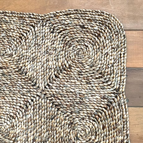 ウォーターヒヤシンス　玄関マット　ラグ　60×90(cm)
