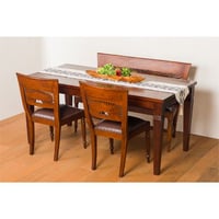 チーク　ダイニングテーブルMIKE　W145・W160(cm)　ダイニングテーブル 4人掛け 6人掛け アジアン家具 チーク 無垢材 [Pasarオリジナル]