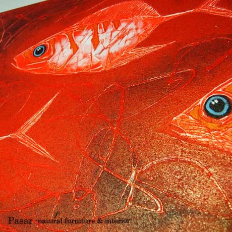 FISH RED 150×50(cm)