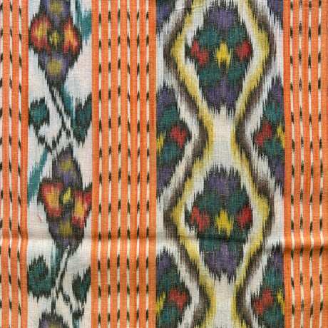 手織りイカット　 120×220(cm)　OR01