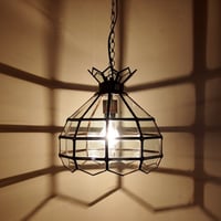 アイアン ガラスランプ KAF M