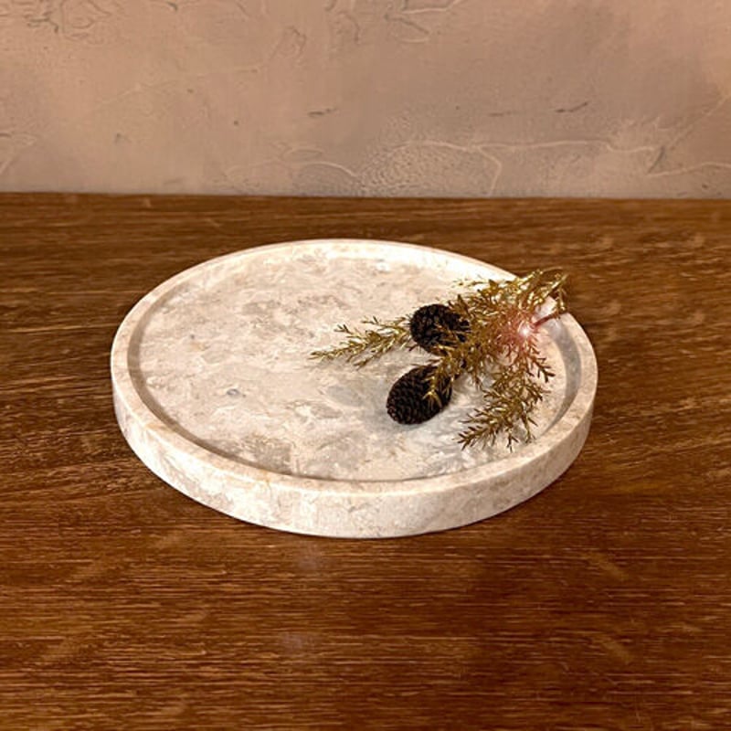 天然大理石 トレイ 20cm マーブル ホテルスタイル | インテリア