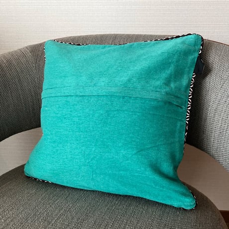 クッションカバー ターコイズBA　40cm