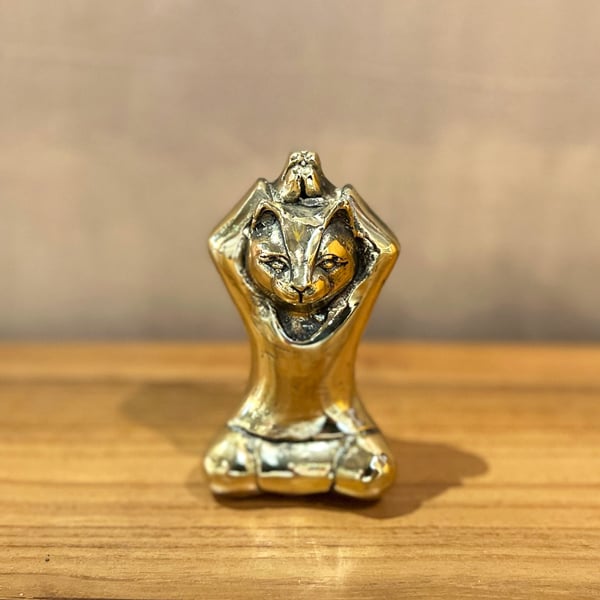 ヨガにゃんこ ヨガ猫 YOGA CAT オブジェ | インテリアショップPasar