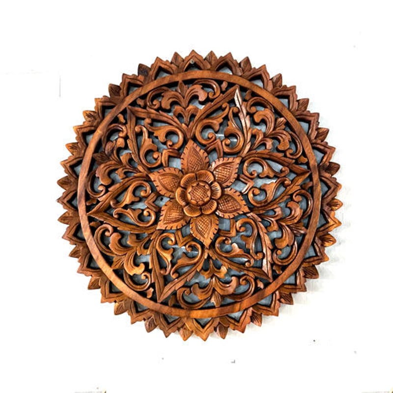 バリ島 木彫りパネル ウッドレリーフ 40cm | インテリアショップ