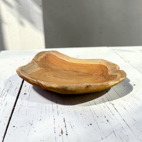 チーク無垢材トレイ　M（32-40cm）
