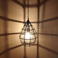 アイアン ガラスランプ BOH