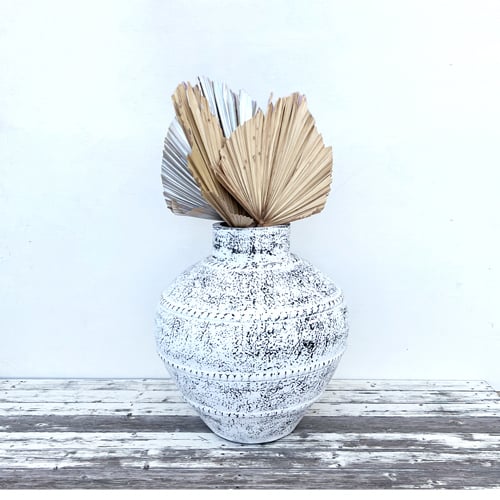  ホワイトフラワーベース ホワイトフラワーベース（Ssize) - ボヌール ハンナ