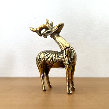 クリスマス トナカイのオブジェ ゴールド
