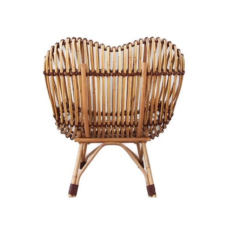 ラタン リラクシングソファ　シングルソファ　ラタンチェア