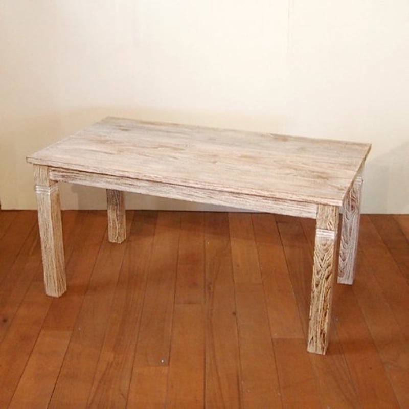 木製テーブル　75×45 ホワイトウォッシュ ユアサプライムス.com｜テーブル 幅95cm オーバル型 ホワイト