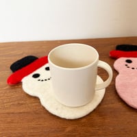 もこもこクリスマス　フェルトコースター　スノーマン