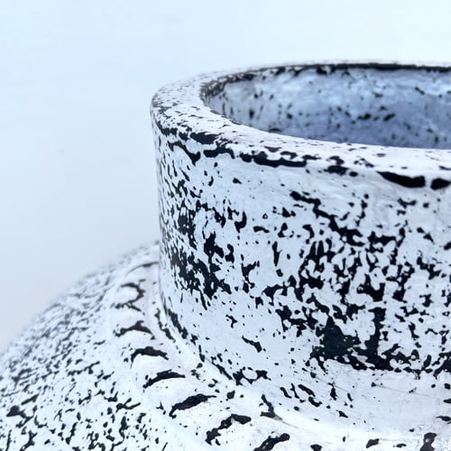 テラコッタフラワーベース ホワイトLL | インテリアショップPasar