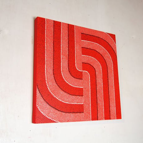 ドットアート RED 50×50(cm)