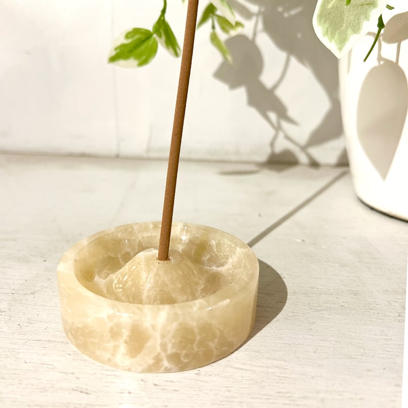 オニキス 天然大理石 お香立て インセンスホルダー ホテルスタイル