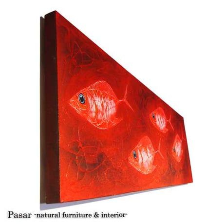 FISH RED 150×50(cm)
