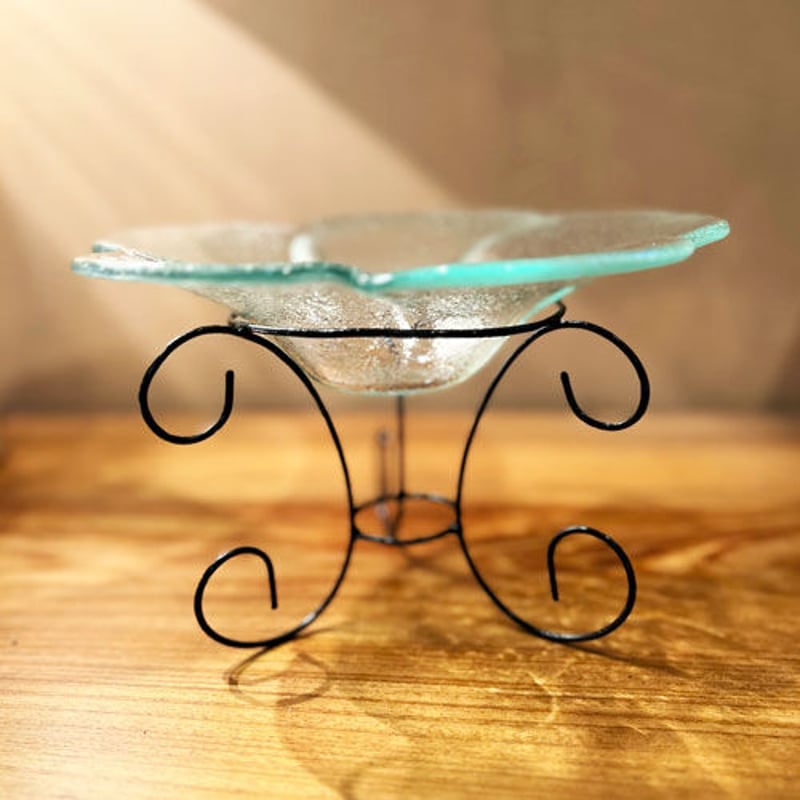 バリガラス フラワーオブジェ 21cm 水盤 水蓮鉢 | インテリアショップPasar