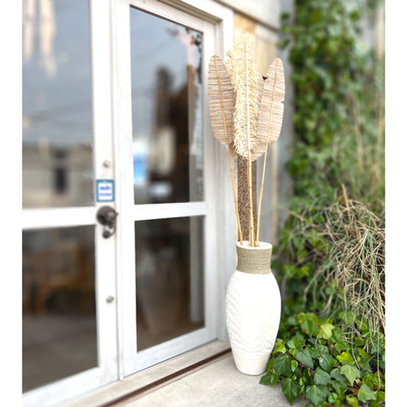 テラコッタフラワーベース リーフL | インテリアショップPasar