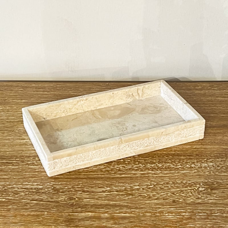 高級天然大理石 高級アメニティートレー　プレート 2つセット ② 高級天然大理石 高級アメニティートレー プレート 2つセット ② 天然