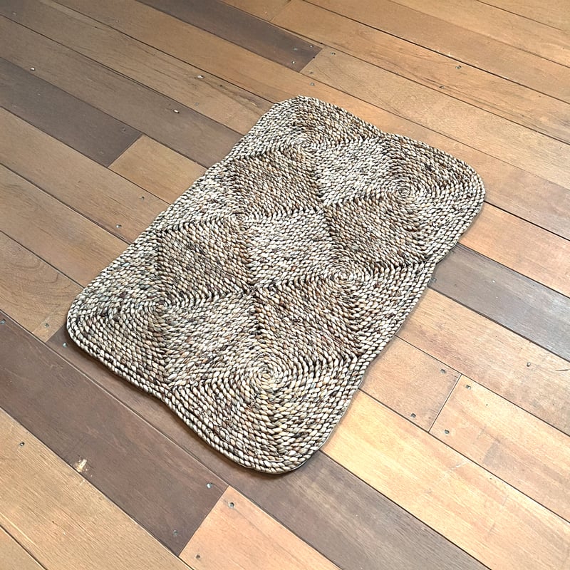 ウォーターヒヤシンス 玄関マット ラグ 60×90(cm) | インテリア