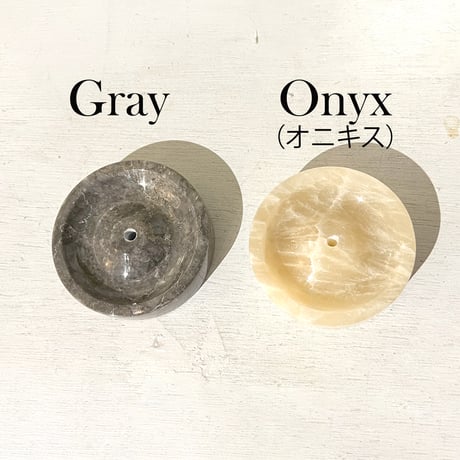 オニキス　天然大理石　お香立て　インセンスホルダー　ホテルスタイル