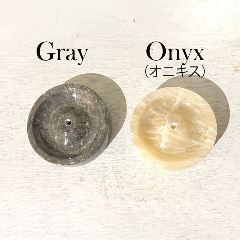 オニキス 天然大理石 お香立て インセンスホルダー ホテルスタイル