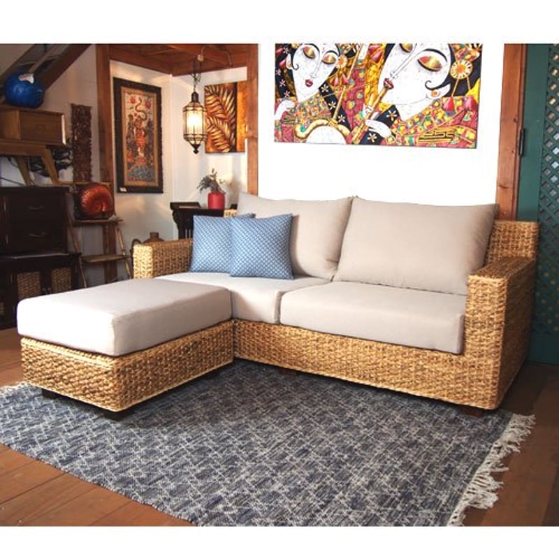 ウォーターヒヤシンス オットマン Lily リゾート家具 | インテリア