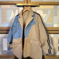 denim combination jkt BE