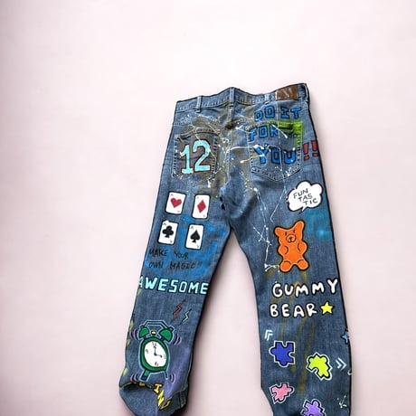 CASH  handpaint  denim