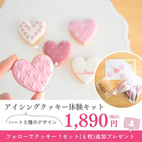 ハートのアイシングクッキー体験キット