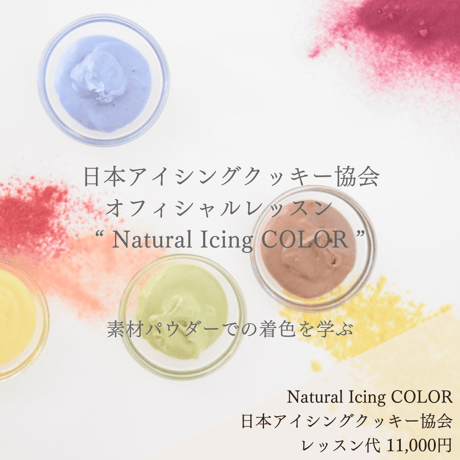 日本アイシングクッキー協会オフィシャルレッスン " Natural Icing COLOR "