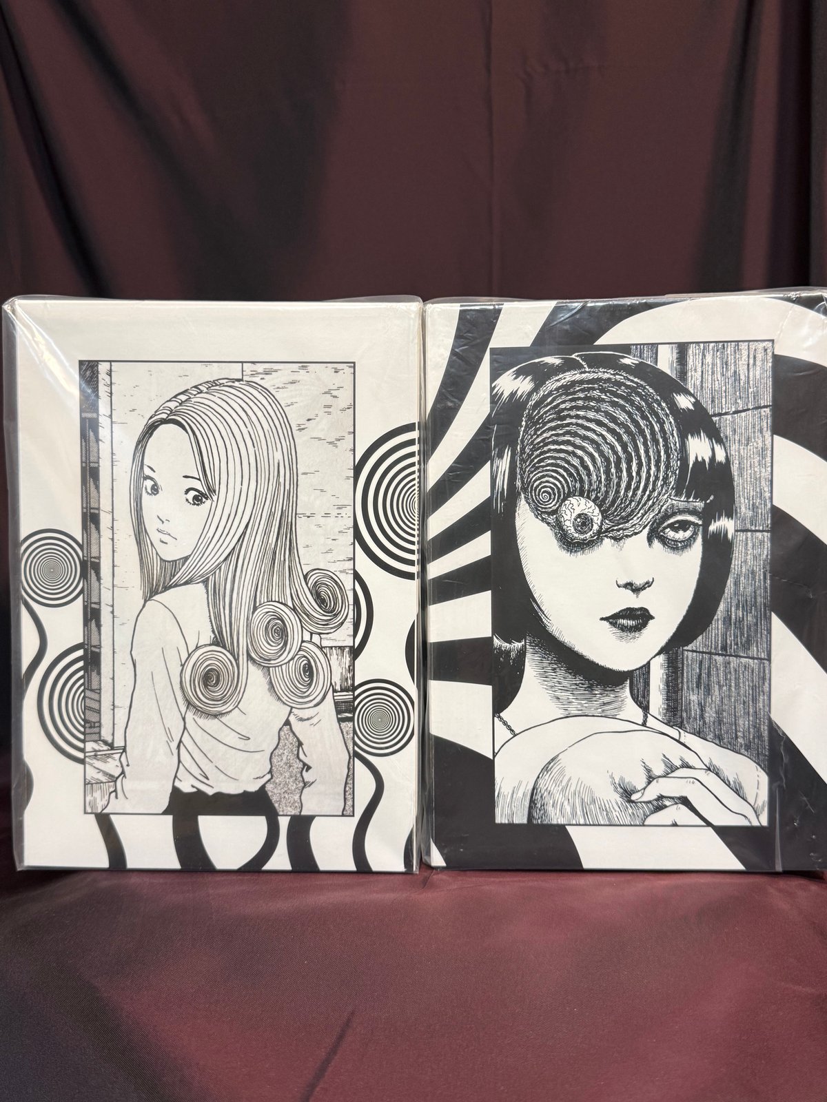 伊藤潤二/うずまき・五島桐絵と黒谷あざみセット(白黒ver