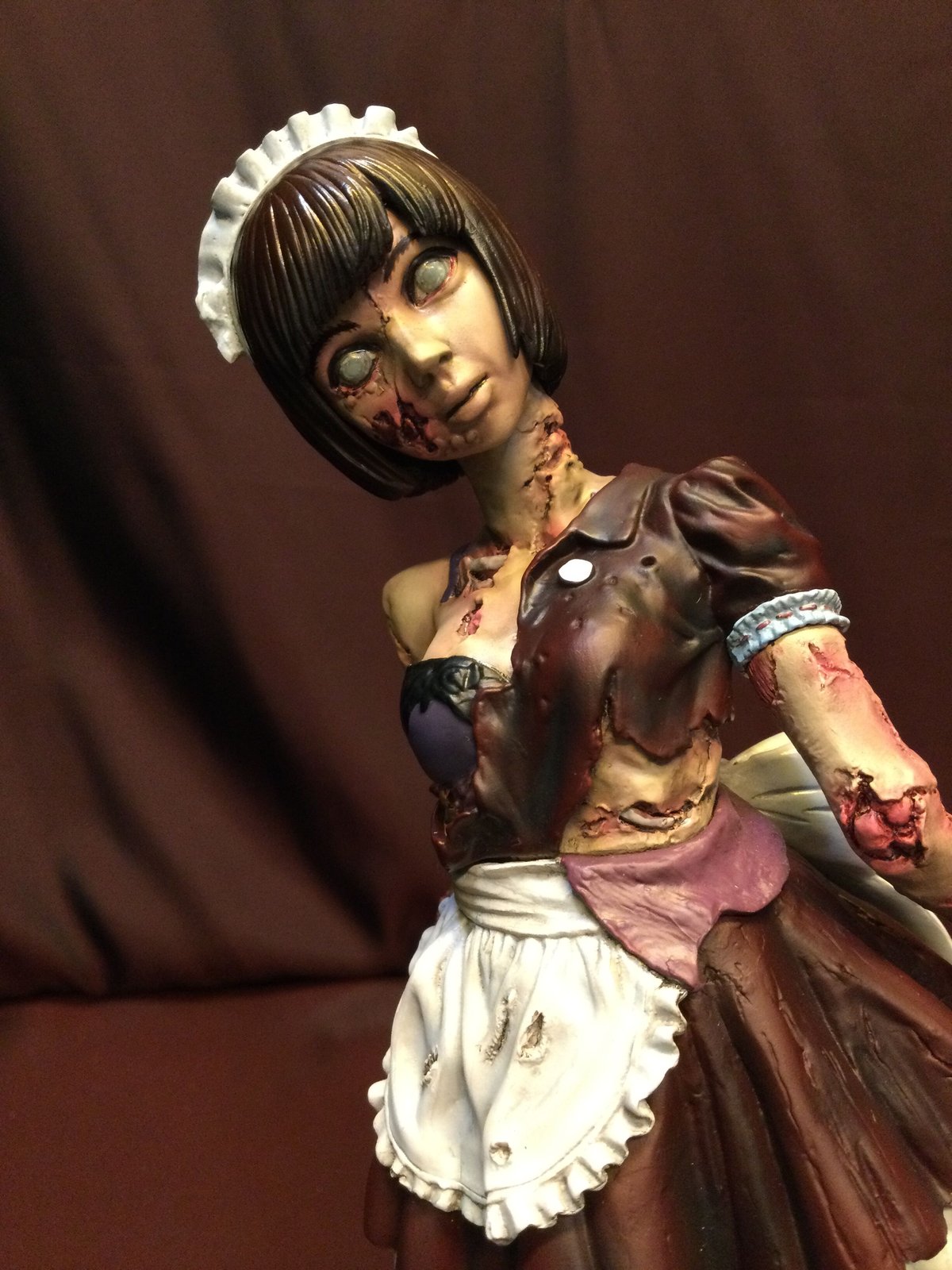 ゾンビガール リペイント　回天堂 1/8 フィギュア 美品　開封済 回天堂ホラーフィギュアシリーズ・ゾンビガール（完成品