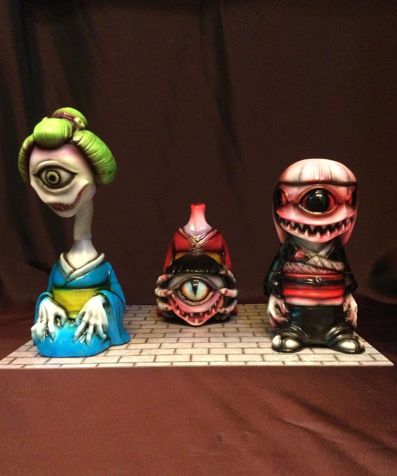 かっこわらい雑貨店 まちこ3体セット