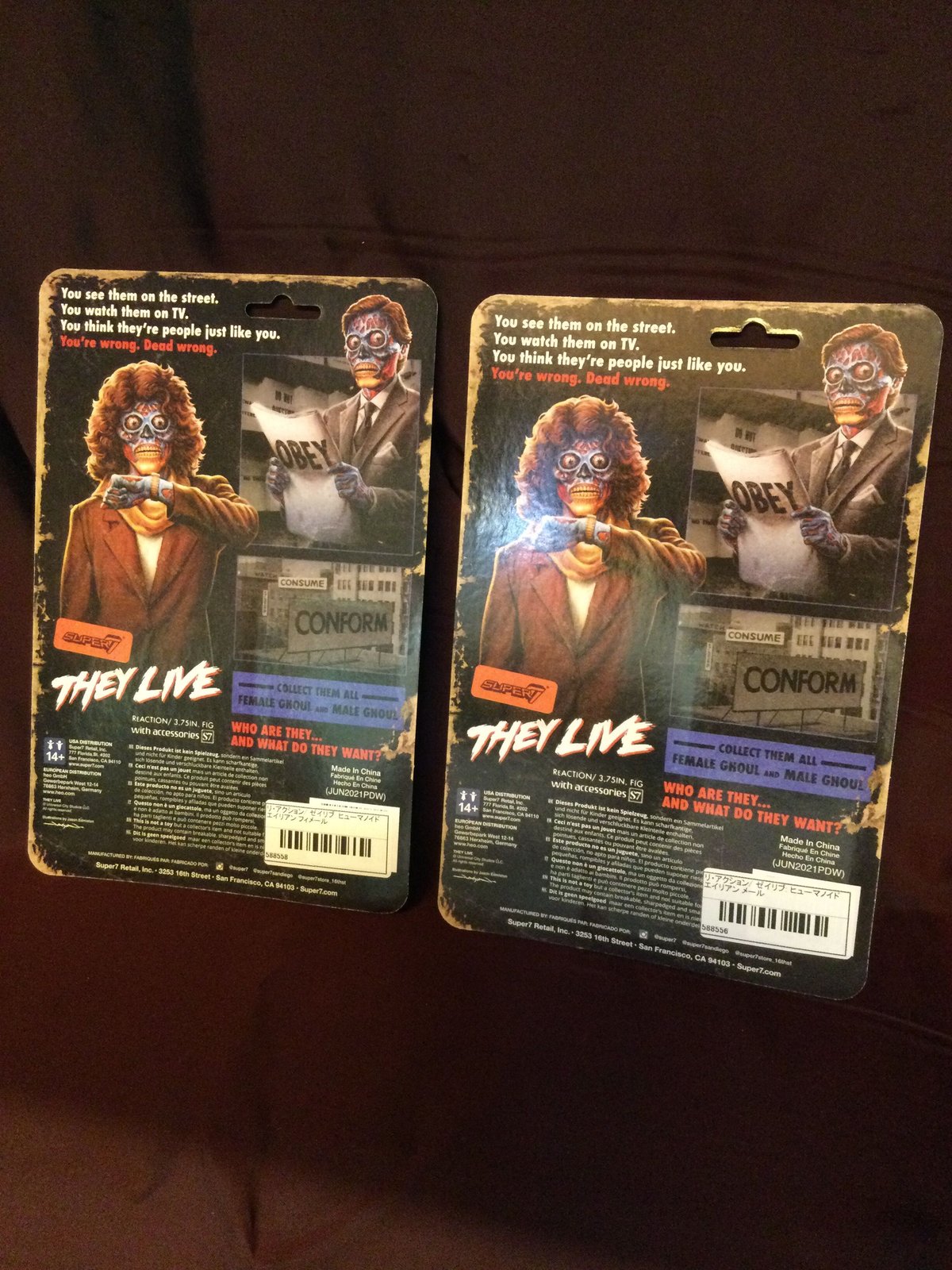 SUPER7 「They Live 」フィギュア2体セット THEY LIVE/SUPER7・2点セット | スタチューギャラリーオクトパンチ