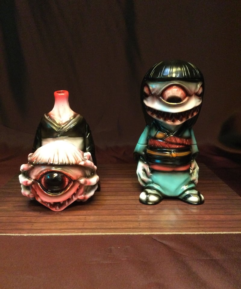 かっこわらい雑貨店/よしこ＆まちこ二作セット（壱） | スタチュー